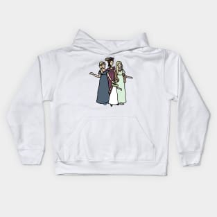 Family of Regency Ladies Kids Hoodie